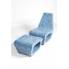 Quinze & Milan Jellyfish Ecopixel Chair - Delfts Blue