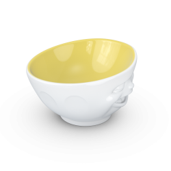 FIFTYEIGHT Bowl "Winking" saffron inside - 500ml