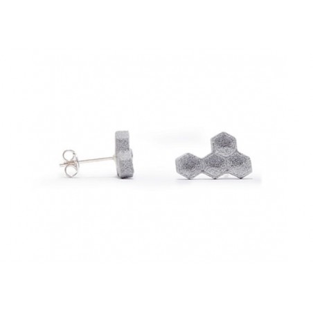 Angular Hexa Boucle d'oreille en Aluminium
