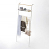 Yamazaki Ladder Hanger with Shelf Tower White