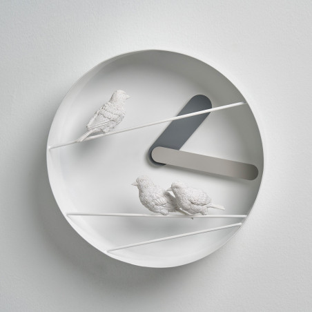 haoshi Sparrow X Round Clock - Gray