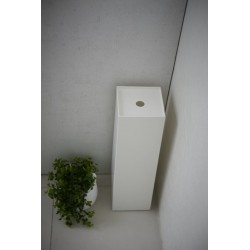 Yamazaki Tower Porte-papier Toilette Fermé - Blanc