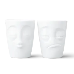 Fiftyeight Mok set no. 4 Kussend en Snoozy Zonder Handvat front view