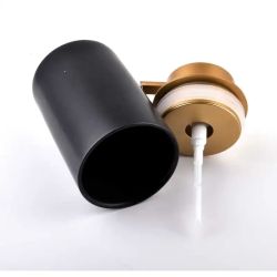 Mondex Damien Zeepdispenser 320ml Zwart | Badkamer Dispenser | designfrom.be