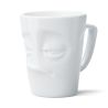 Fiftyeight Maxi-Mug Contrarié 500ml avec anse blanc porcelaine hôtelière vue de face